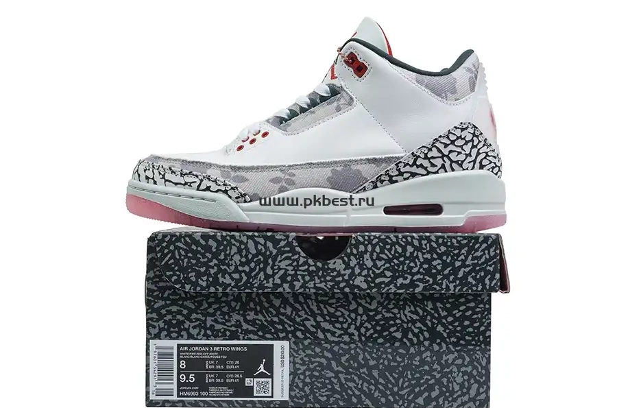 Rice GOD Wings READY PK Jordan MATERIALS 3 Jordan powder Air Retro ash RETAIL  TO SHIP 0505